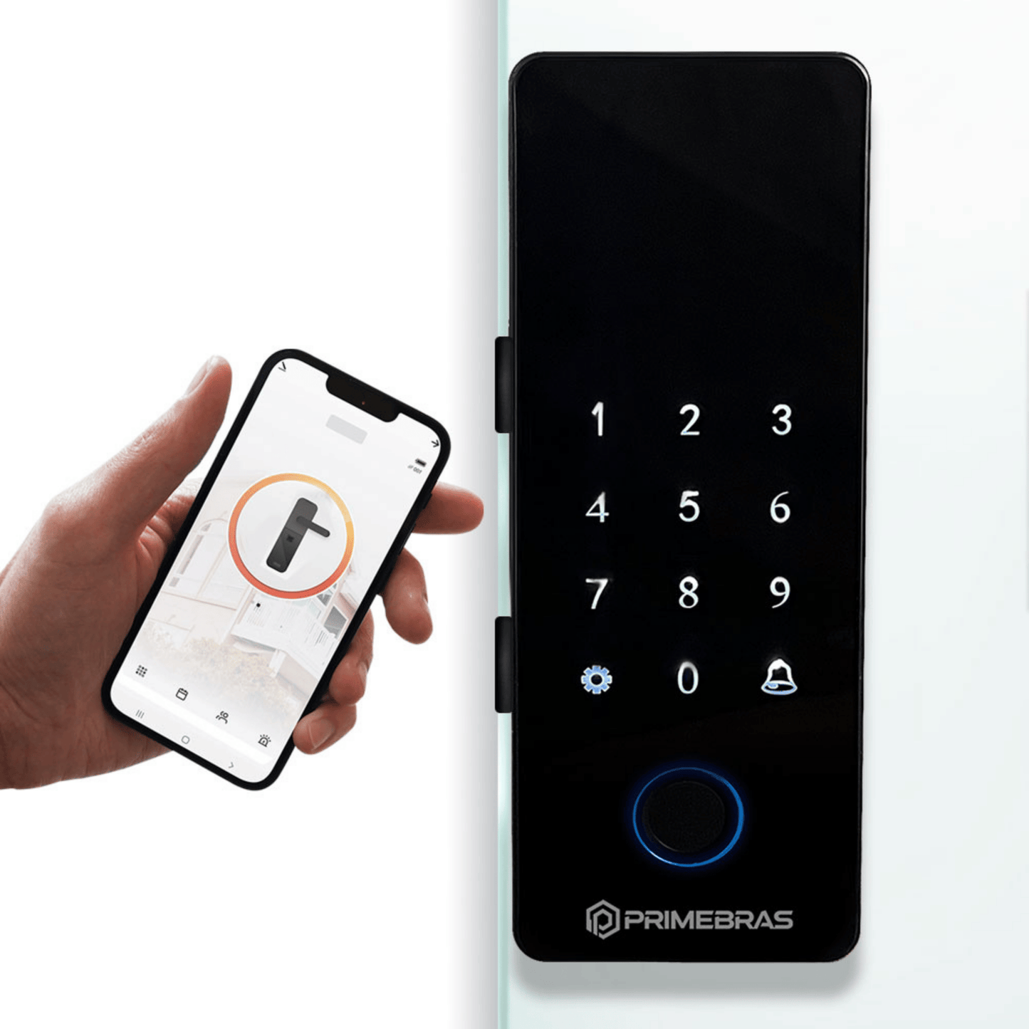 Fechadura Bluetooth Athenas Vidro - imagem 2