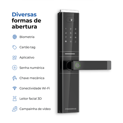 Fechadura digital Genebra Primebras - imagem 3